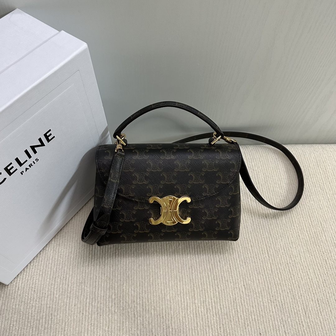 Celine Triomphe Nino Teen 2024 – Brown Handle Bags,