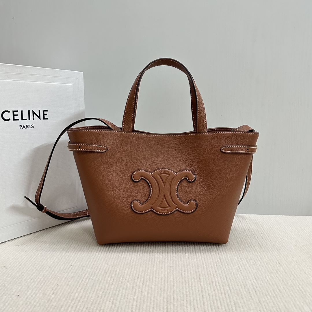 Celine MEDIUM CABAS ANAÏS CUIR TRIOMPHE IN Grained calfskin