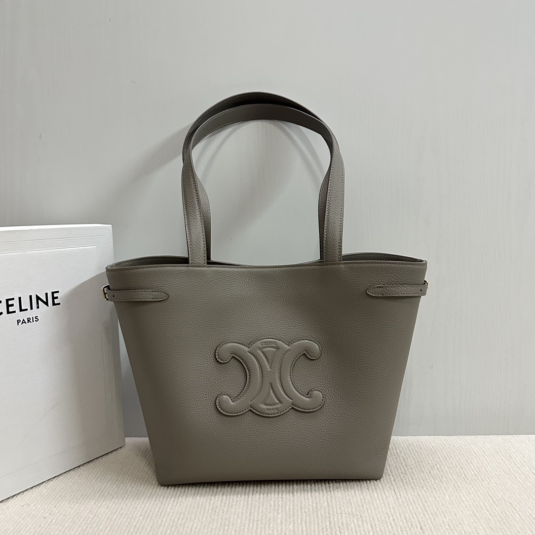 Celine MINI CABAS ANAIS CUIR TRIOMPHE IN Grained calfskin –