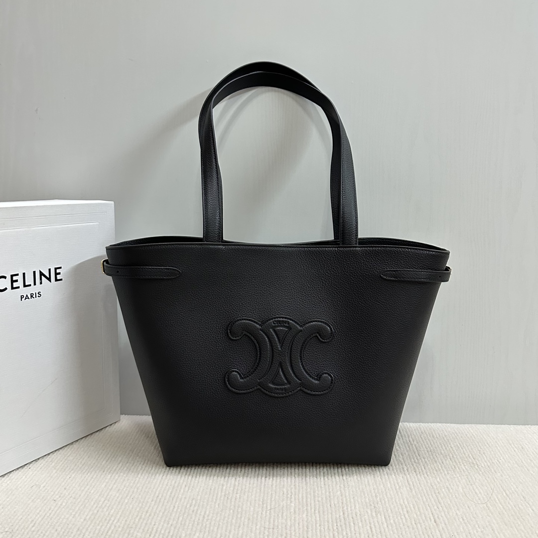 CELINE Medium Cabas Anais Cuir Triomphe Shoulder Tote