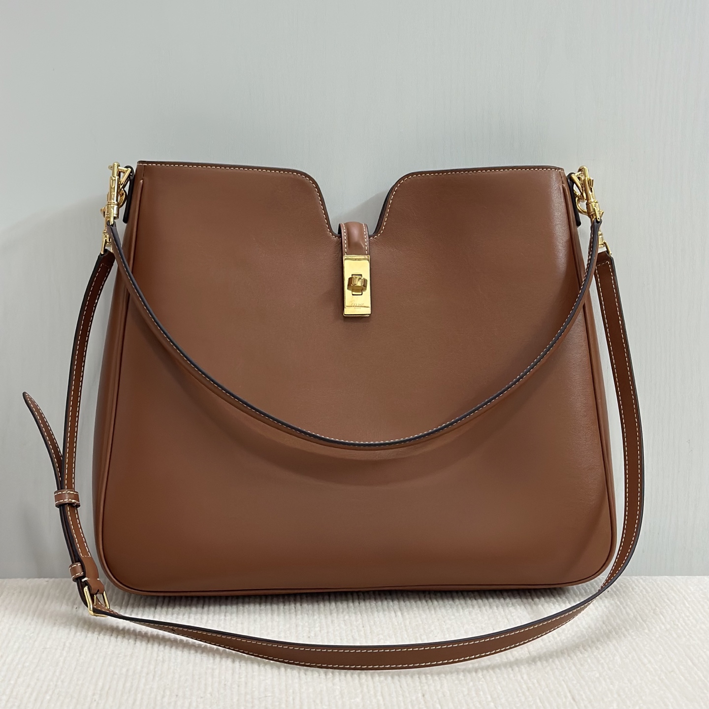 Celine SMALL CAMILLE 16 SOFT BAG IN SMOOTH CALFSKIN – TAN |
