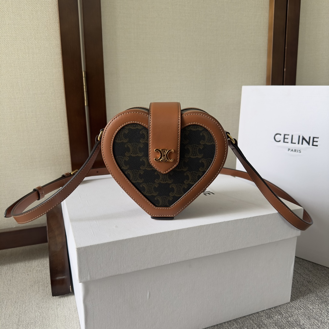 Celine Triomphe Tambour Bag 2022 – Brown Crossbody Bags,