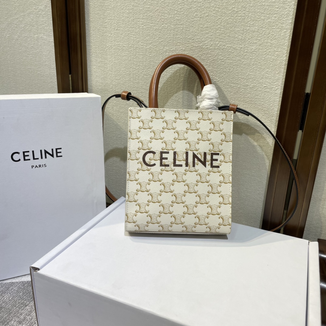 Celine Mini Vertical Cabas Triomphe Shoulder Bag