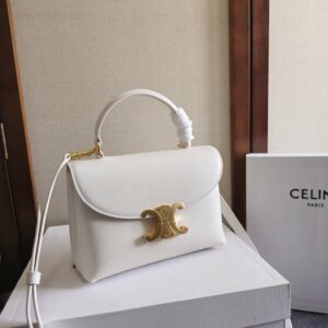 Celine MEDIUM NINO BAG IN SMOOTH SATINATED CALFSKIN – RICE
