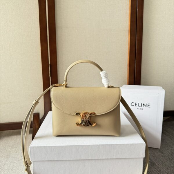 Celine TEEN NINO BAG IN SUPPLE GRAINED CALFSKIN – Smoked Brown | CELINE