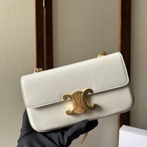 Celine CLASSIQUE TRIOMPHE BAG in shiny calfskin – PAMPA | CELINE