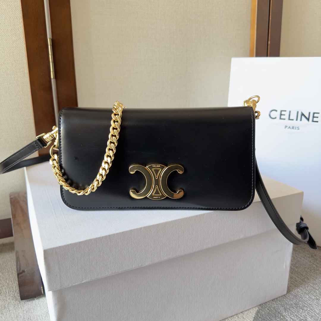 Céline Celine Triomphe Multi Pochette 2way Chain Hand
