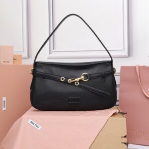Miu Miu Aventure Shoulder Bag | Black
