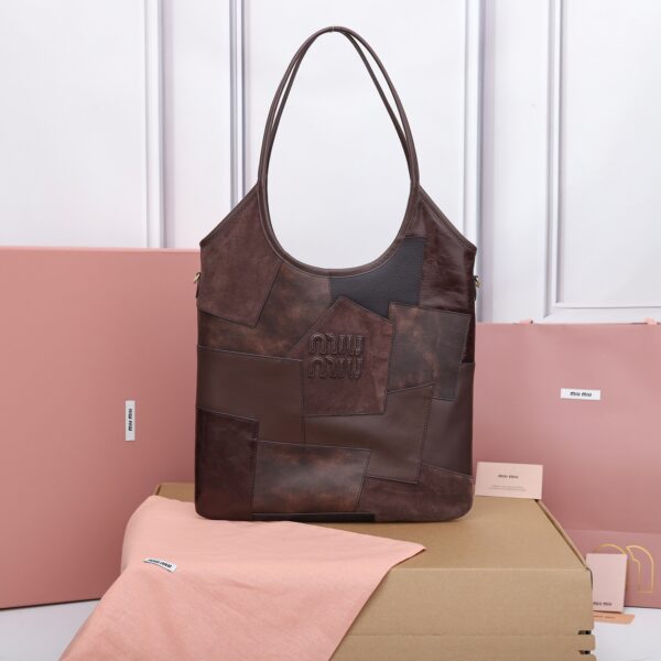 Miu Miu Briarwood Ivy Leather Patchwork Bag | Miu Miu