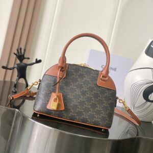 Celine TEEN HONORINE BAG IN Triomphe Canvas and Calfskin