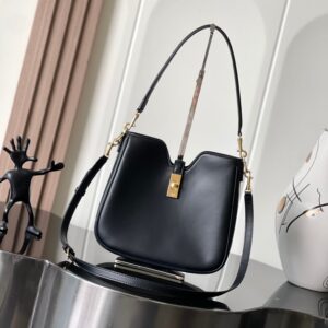 CELINE Smooth Calfskin Small Camille 16 Soft Bag Black