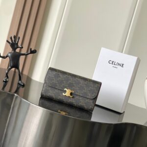 Celine KEY CASE TRIOMPHE in Triomphe Canvas – TAN |