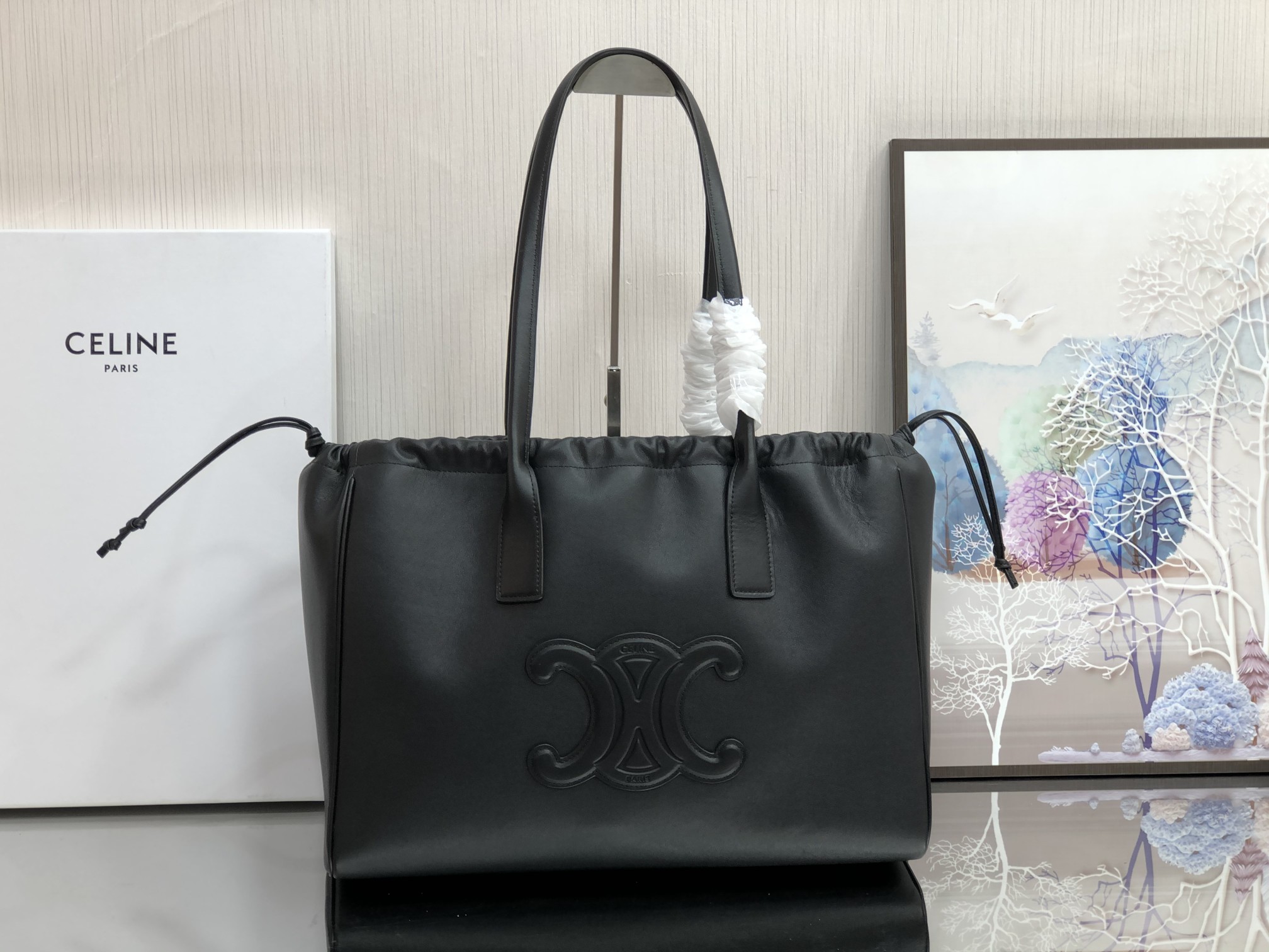 Celine MINI CABAS ANAIS CUIR TRIOMPHE in Grained calfskin