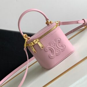 Celine Cuir Triomphe Vanity Case Mini 2022 w/ Tags – Pink Mini Bags, Handbags – CEL334634 |
