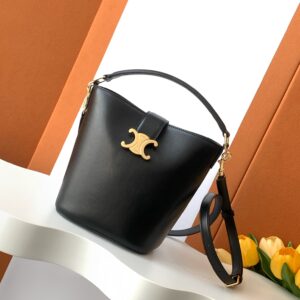 Celine SMALL BUCKET LOUISE IN SMOOTH CALFSKIN – BLACK