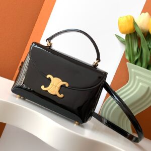 Celine Teen Nino Bag In Patent Calfskin Black | eBay