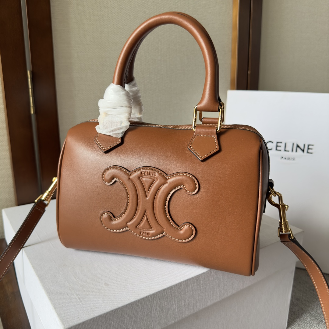 eBay Celine Small Boston Cuir Triomphe in Smooth Calfskin