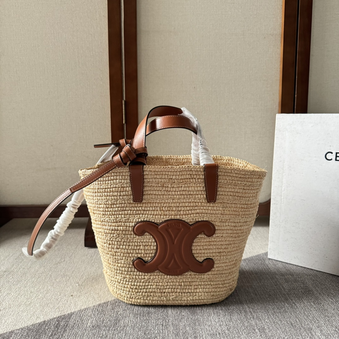 Celine Cói Medium Triomphe Celine Classic brown