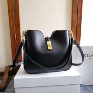 Celine SMALL CAMILLE 16 SOFT BAG IN SMOOTH CALFSKIN – BLACK | CELINE