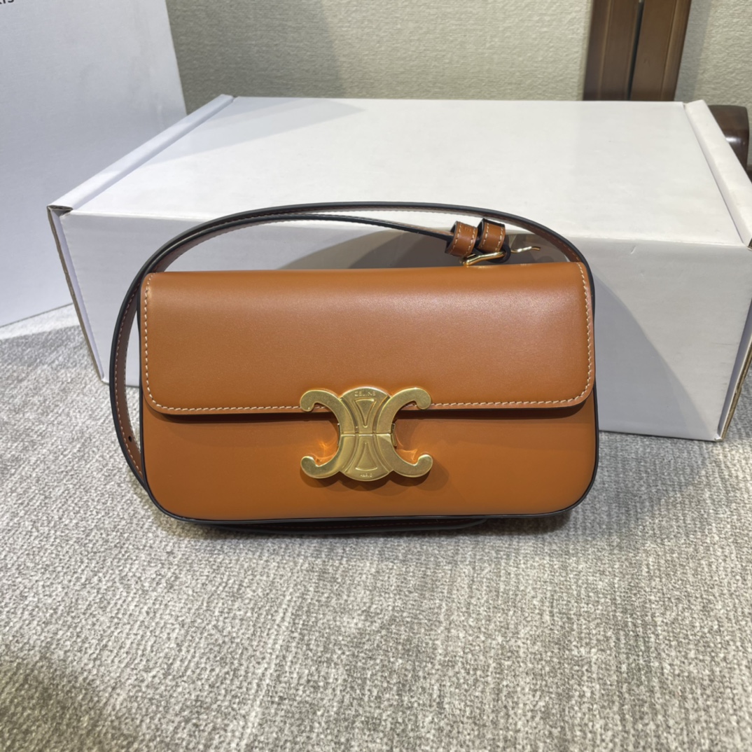 Celine Shoulder Bag Triomph Claude In Natural Calfskin 194143BFN.04LU
