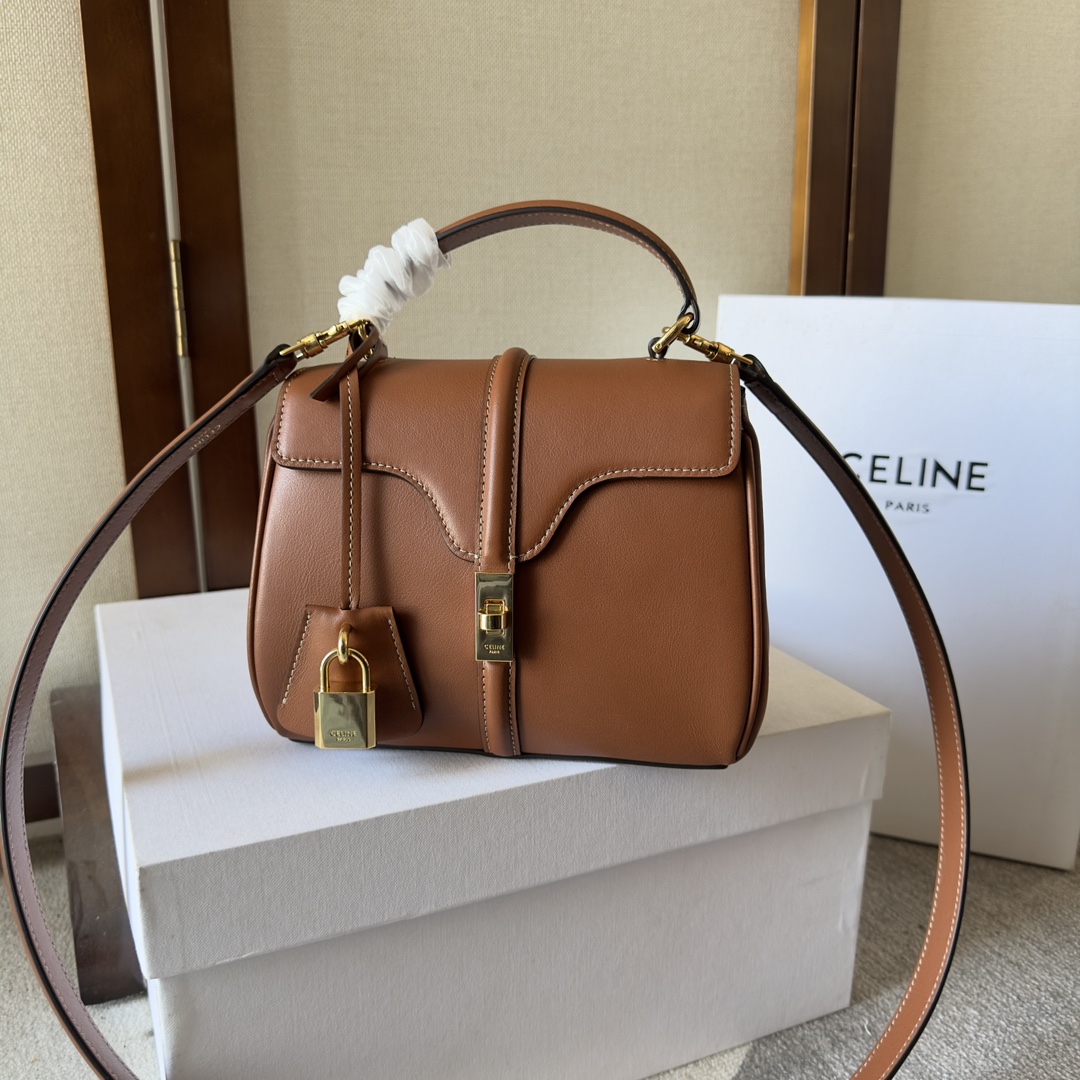 Celine | Bags | Celine Handbag 2way Brown Mini Free Return