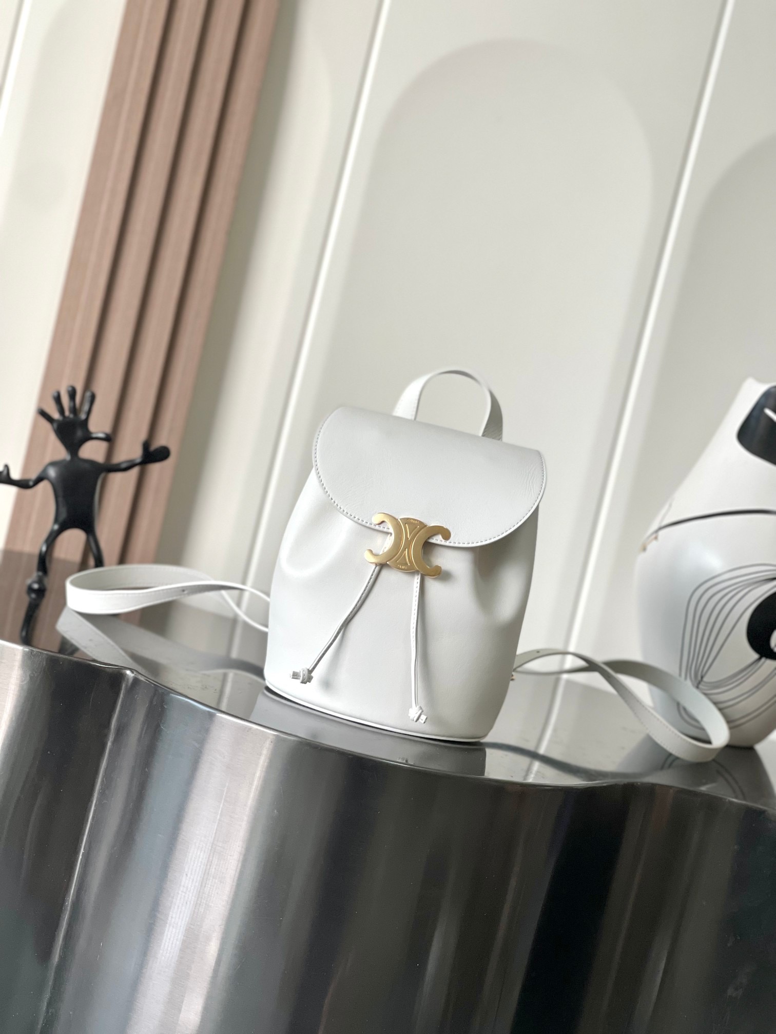 Celine BACKPACK CELINE BONNIE IN Smooth Calfskin – RICE | CELINE