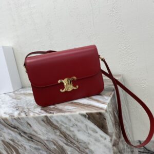 Céline Pre-Owned Triomphe Teen Shoulder Bag | Red  CELINE10429