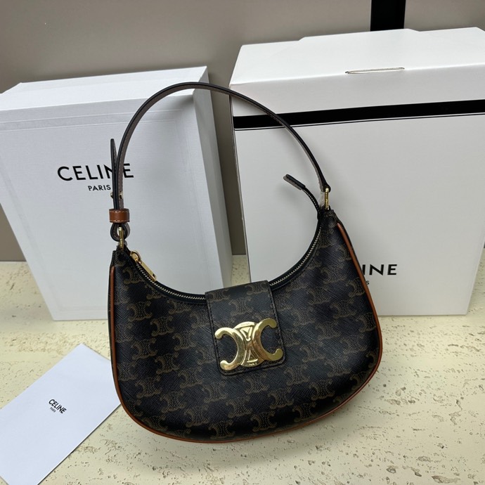 Céline Pre-Owned 2020-2024 Macadam Ava Shoulder Bag | Brown