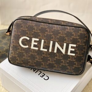 eBay CELINE Triomphe Medium Messenger Shoulder Bag PVC