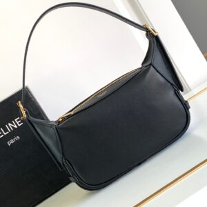Celine MEDIUM AVA STRAP BAG IN SMOOTH CALFSKIN – BLACK