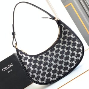 Celine MEDIUM TILLY BAG IN TRIOMPHE CANVAS TWO-TONE
