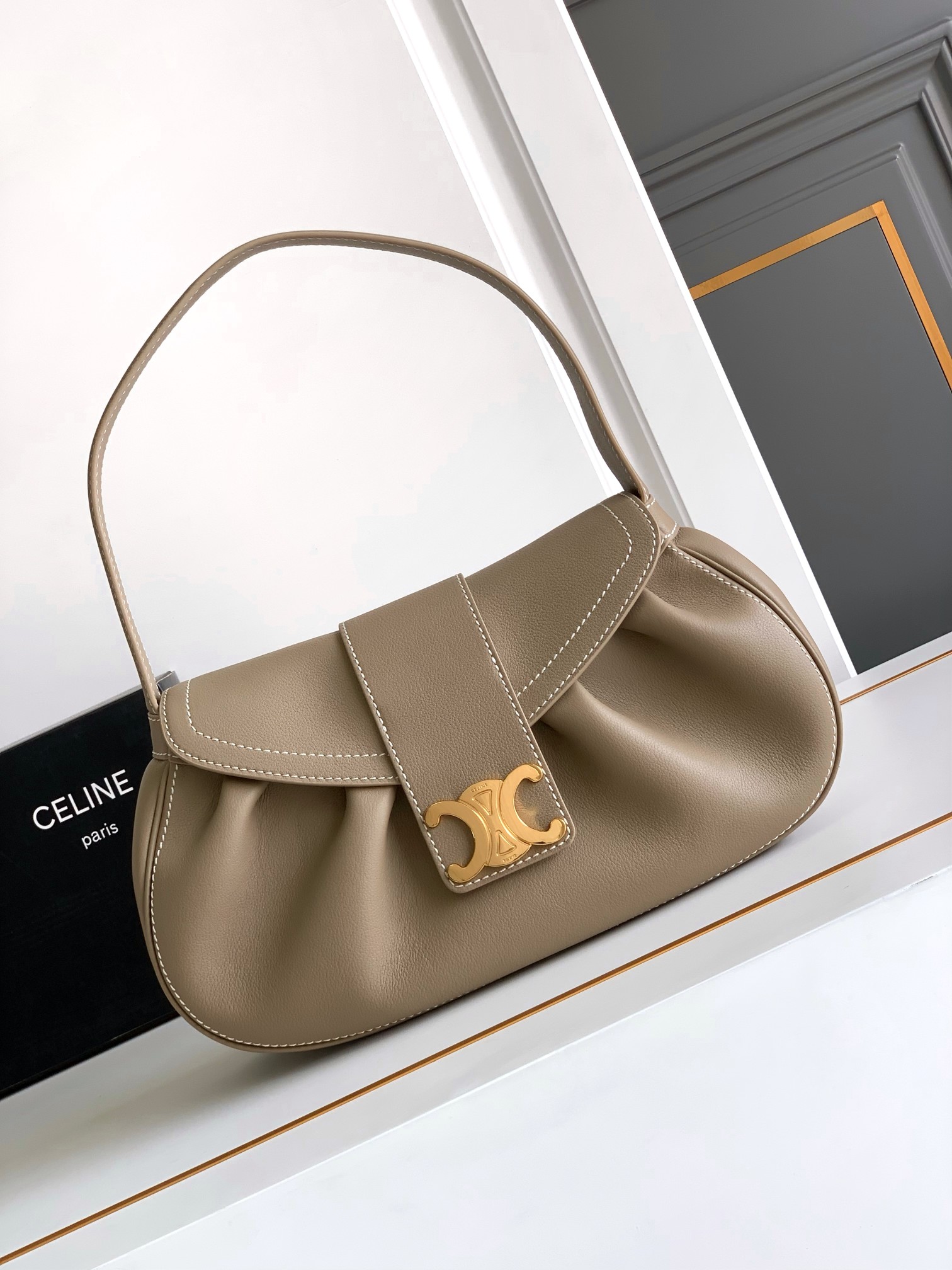 CELINE MEDIUM POLLY BAG in SUPPLE CALFSKIN |