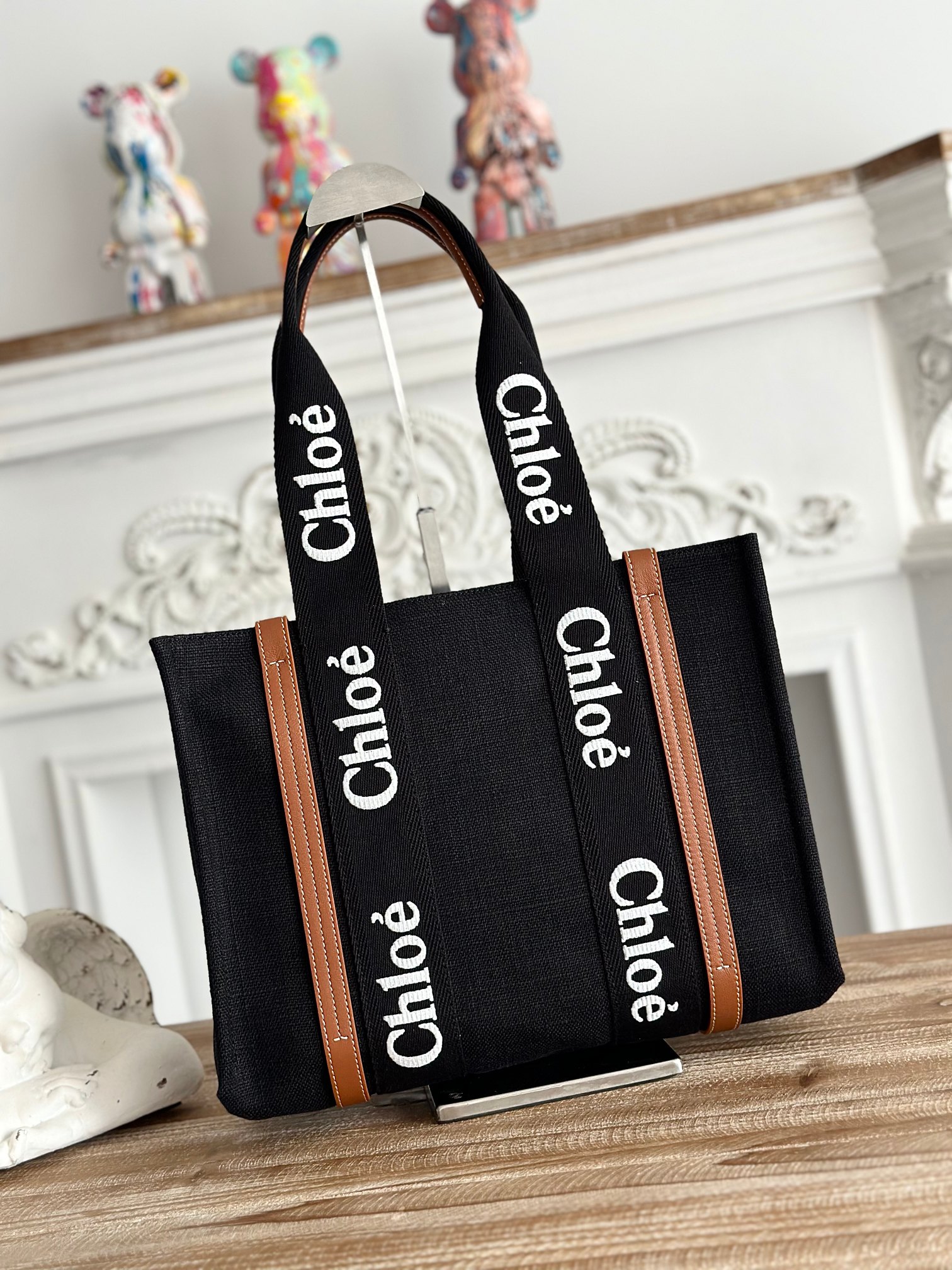 Chloé Chloé Small Woody Tote Bag In Linen | Chloé US