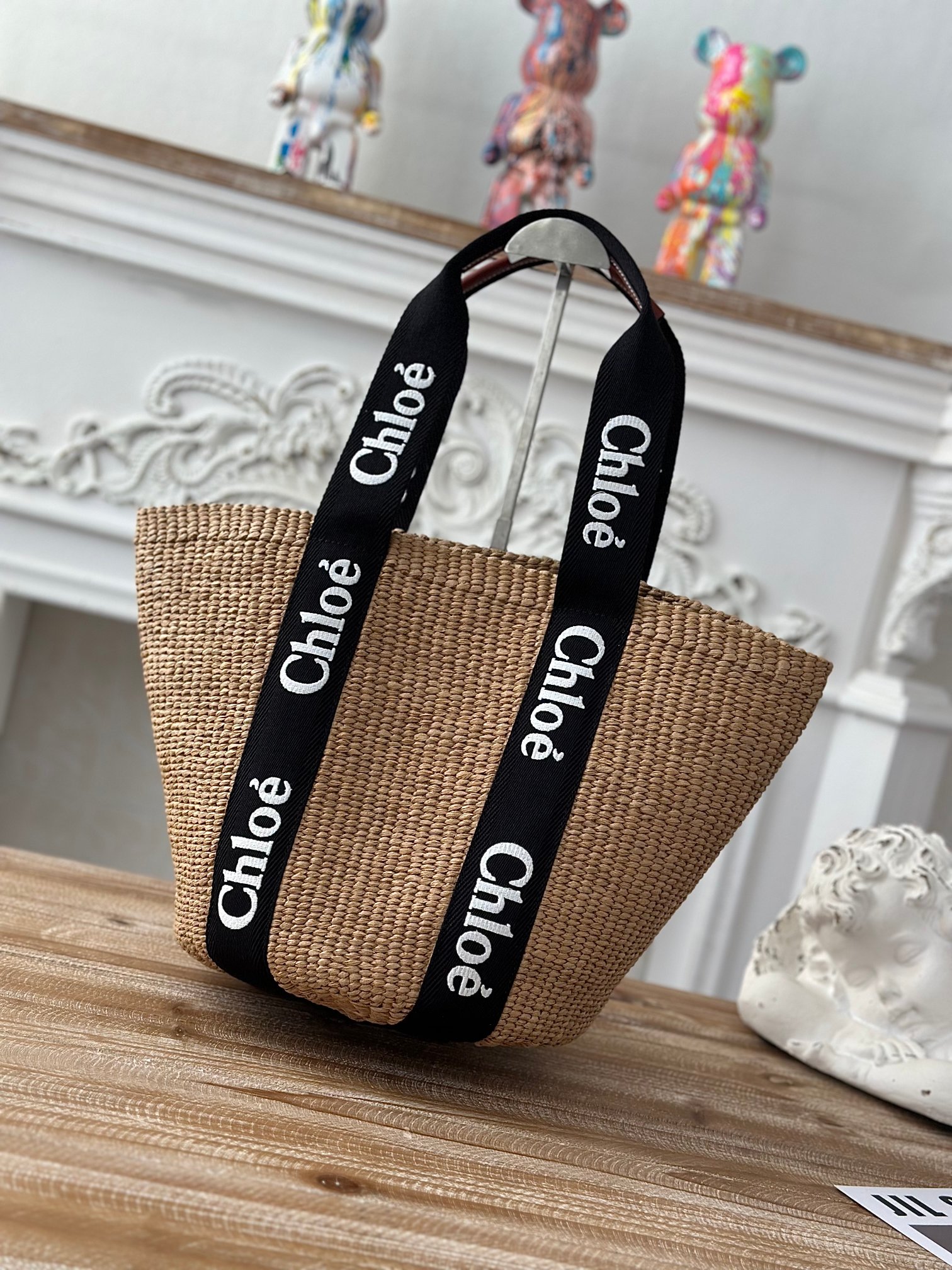 Chloé Chloé Large Woody Tote Bag In Natural Fibers | Chloé U