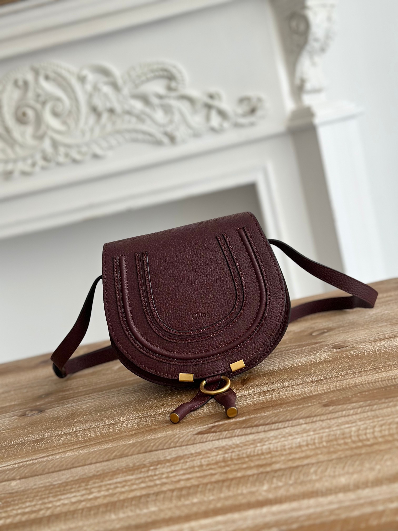 Chloé Leather Crossbody Bag – Burgundy Crossbody Bags, Handbags