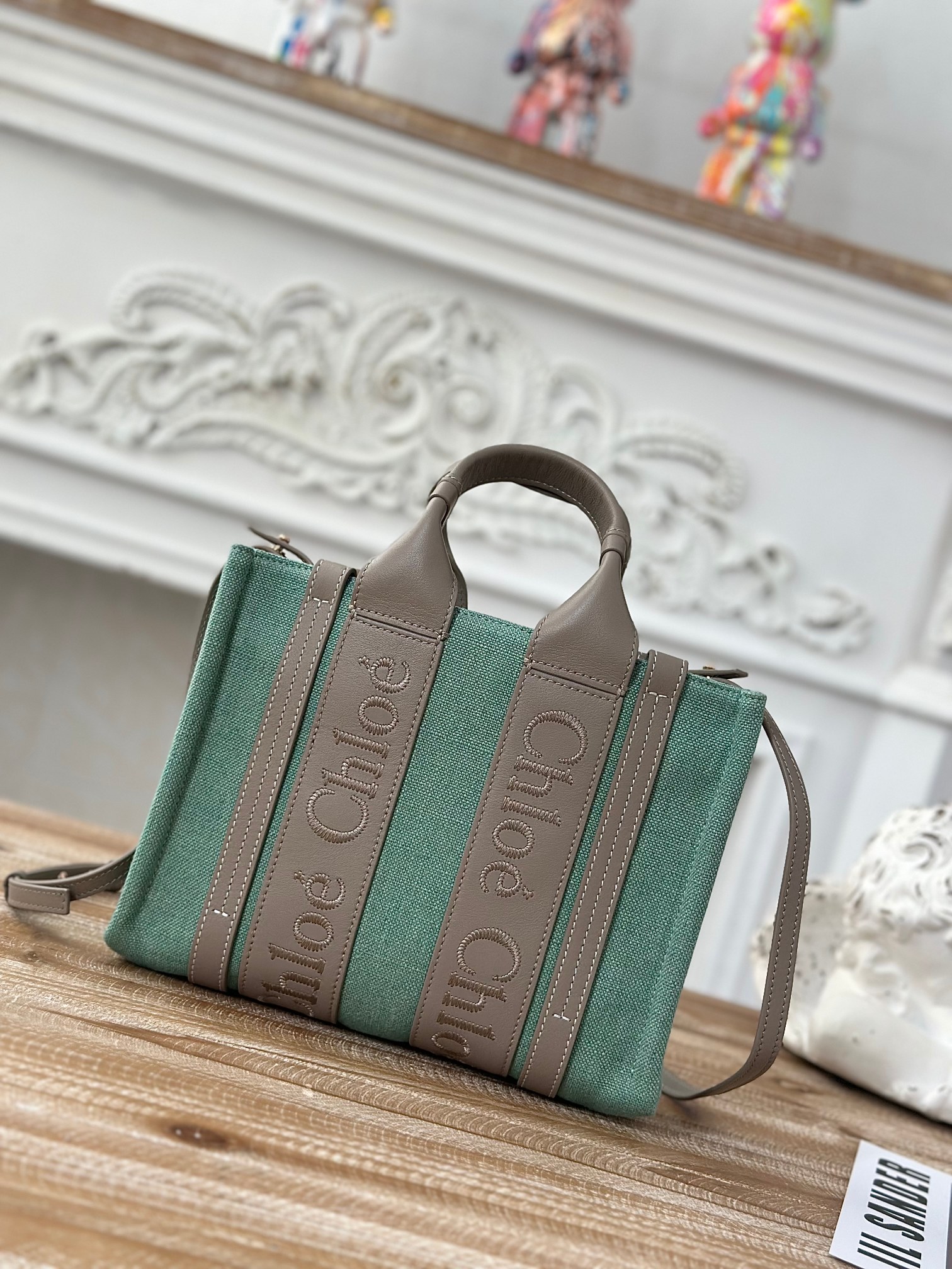 Chloé Canvas Top Handle Bag 2023 – Green Handle Bags,