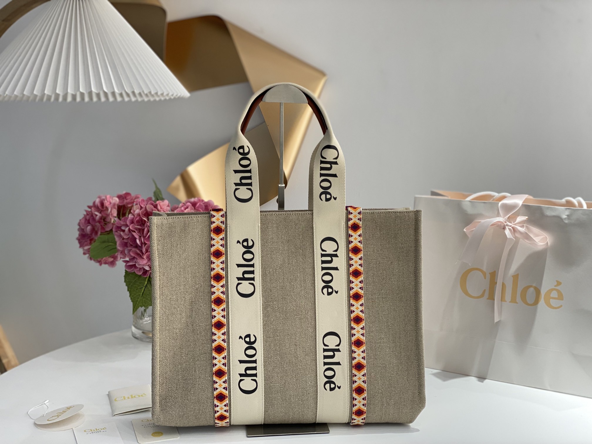 Chloé Canvas Tote w/ Tags – Green Totes, Handbags –