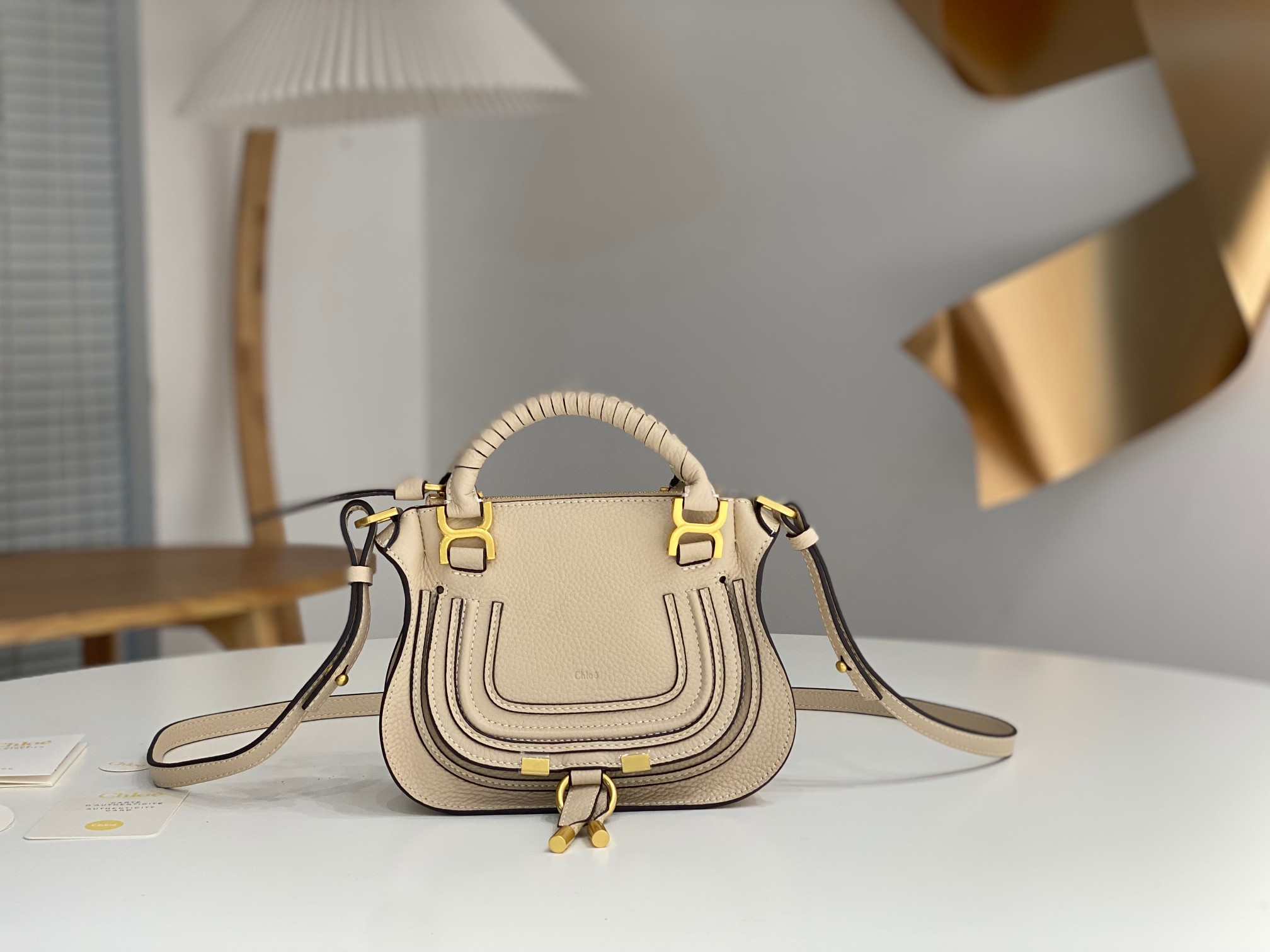 Chloé Marcie Small Bag – Root Beige |