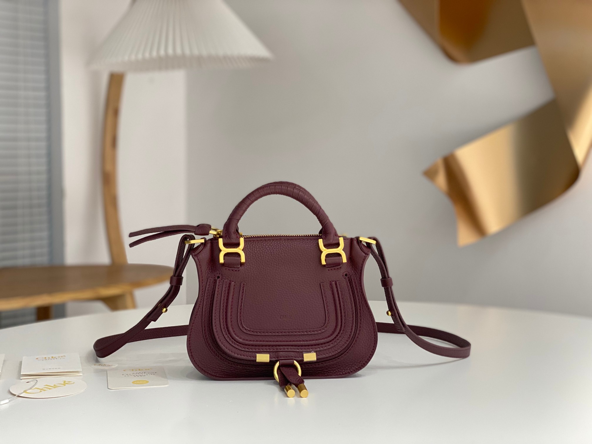 chloe Bag wool blend jacquard sweater – Purple ‘Marcie Small’ Shoulder Bag Chloé – Schaferandw