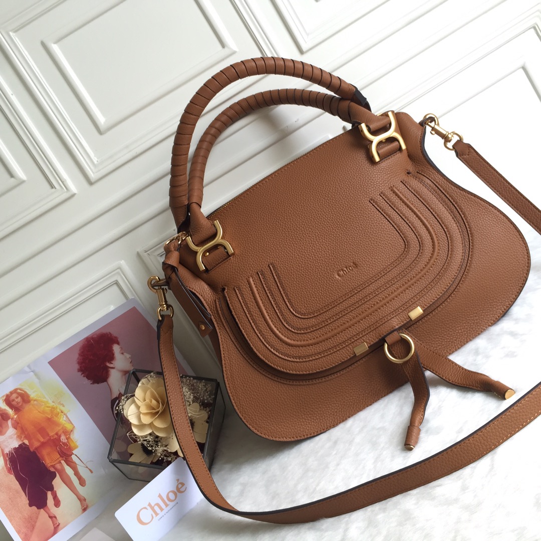 Chloé Leather Crossbody Bag – Brown Crossbody Bags