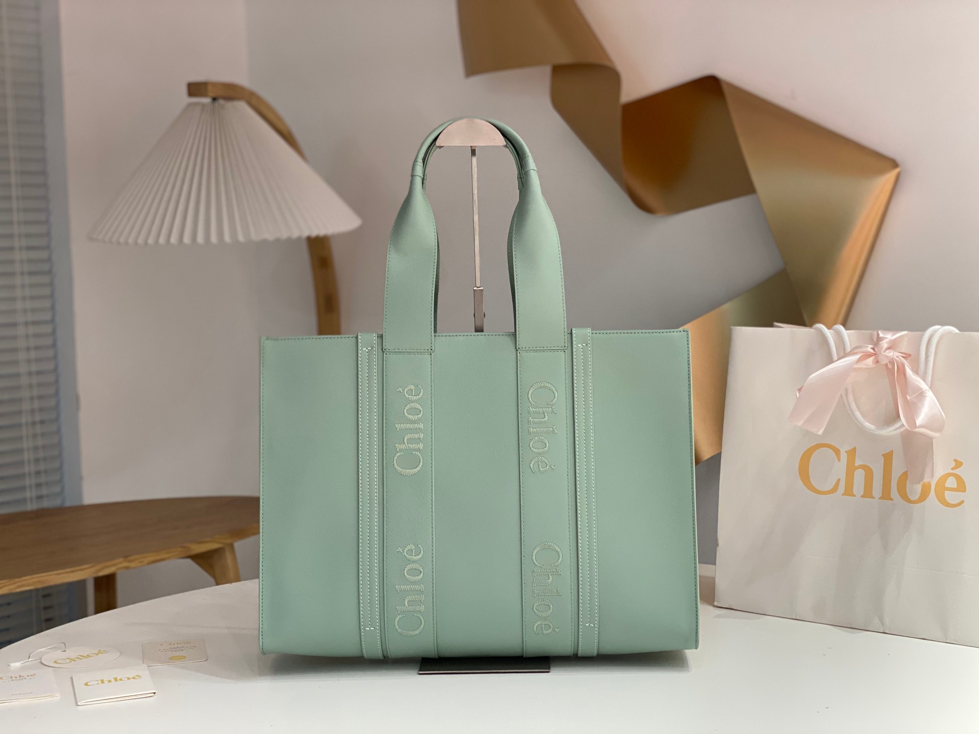 Chloé Canvas Tote 2023 – Green Totes, Handbags – CHL319590