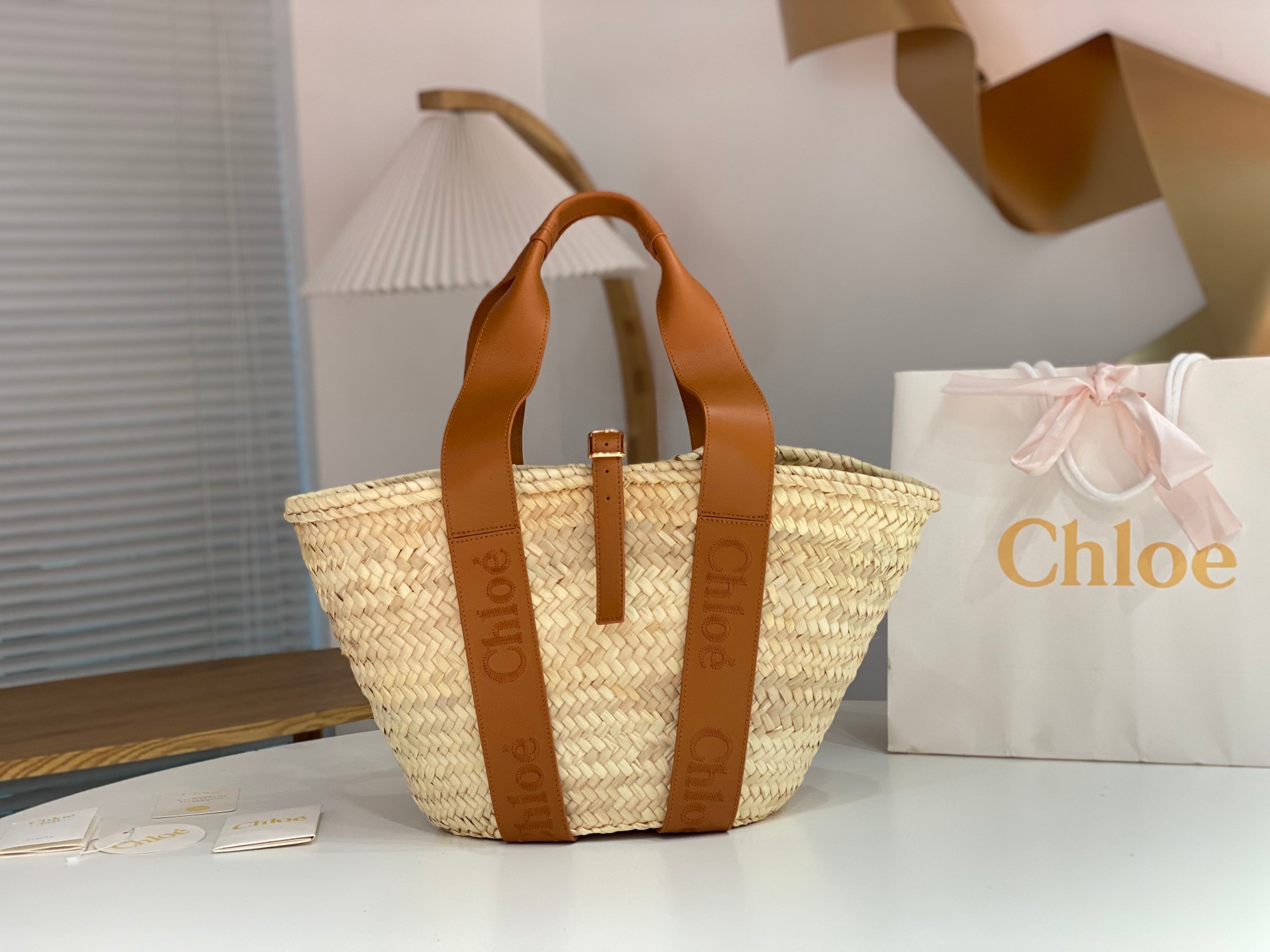 Chloé Chloé Sense Medium Basket Bag in Brown