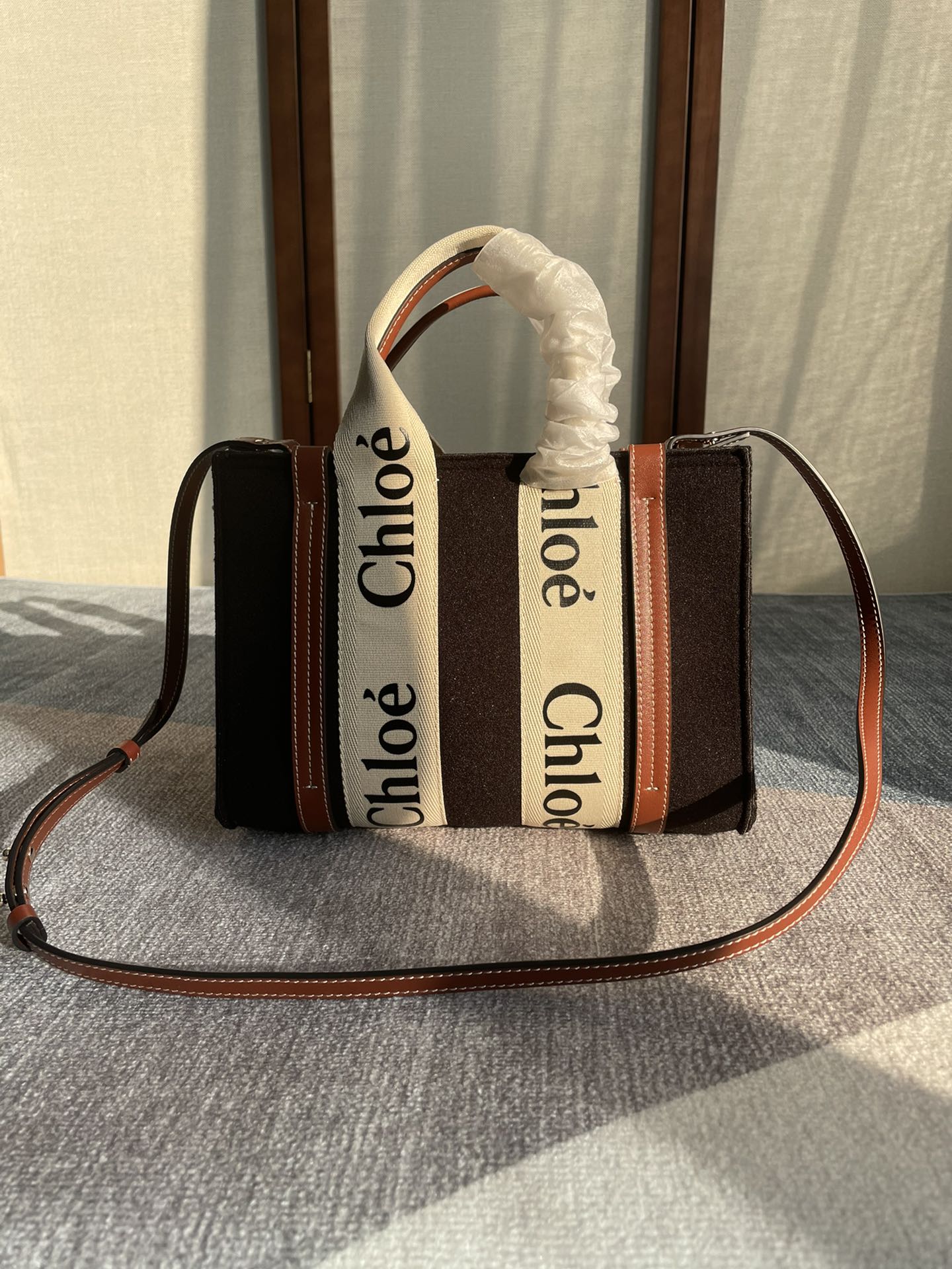 Chloé Chloé Small Woody Tote Bag In Linen | Chloé