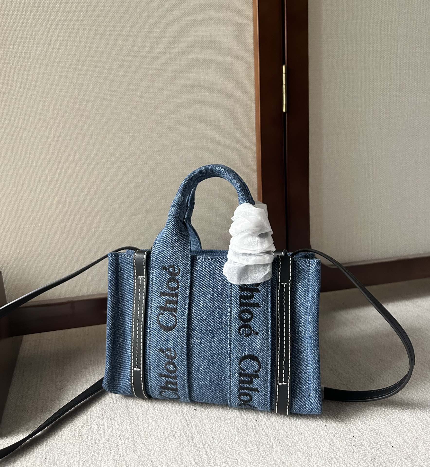 Chloé Denim Tote – Blue Totes, Handbags – CHL342498