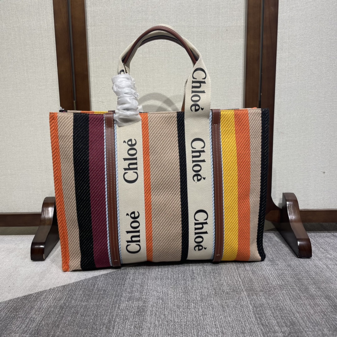 Chloé Pre-Owned 2010s Small Canvas Woody Satchel | Brown |