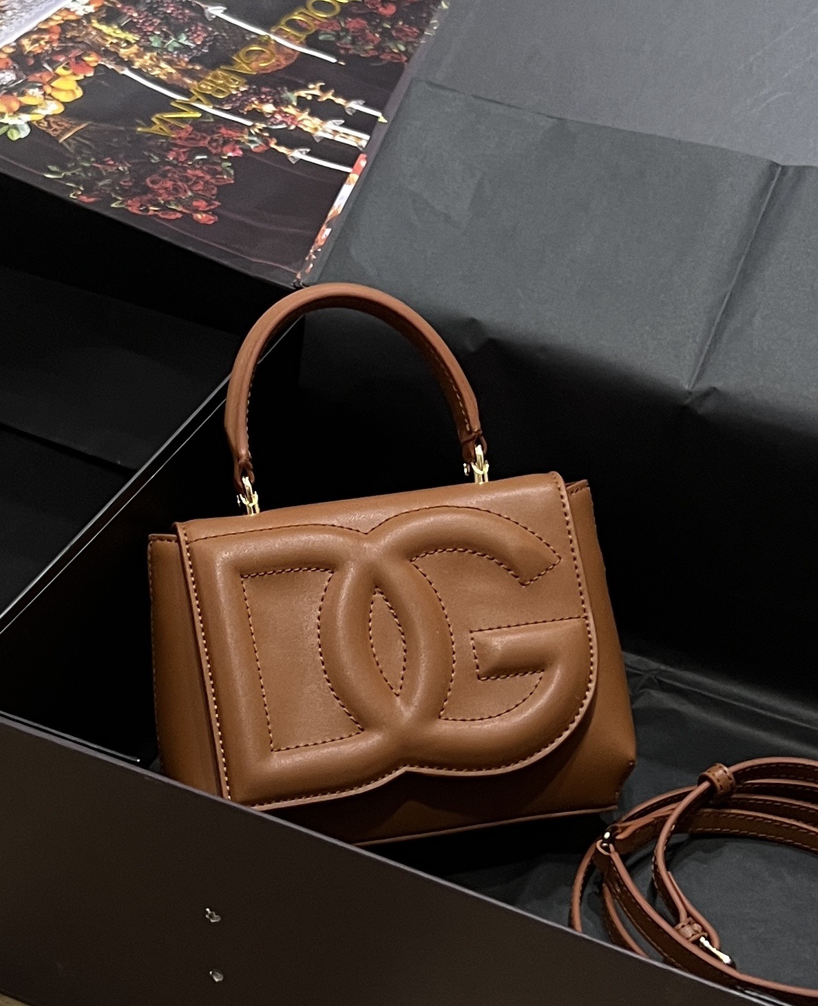 Dolce & Gabbana DG Logo Bag top-handle bag |brown