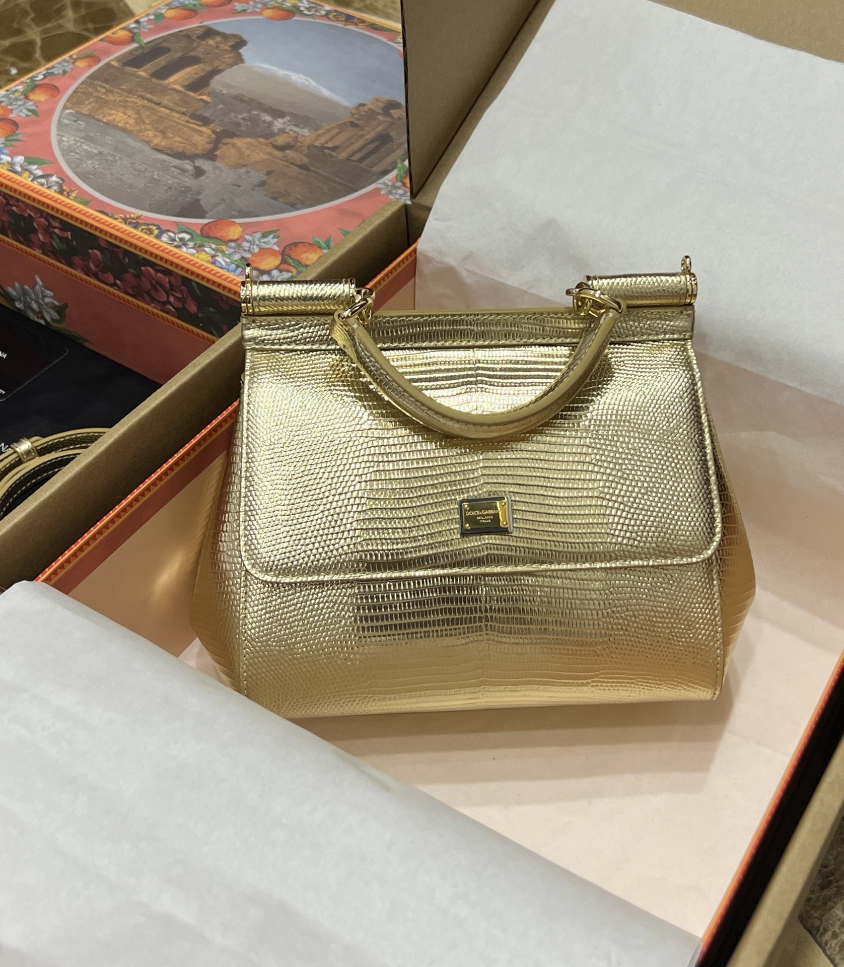 Dolce & Gabbana Handbags Gold hardware Leather