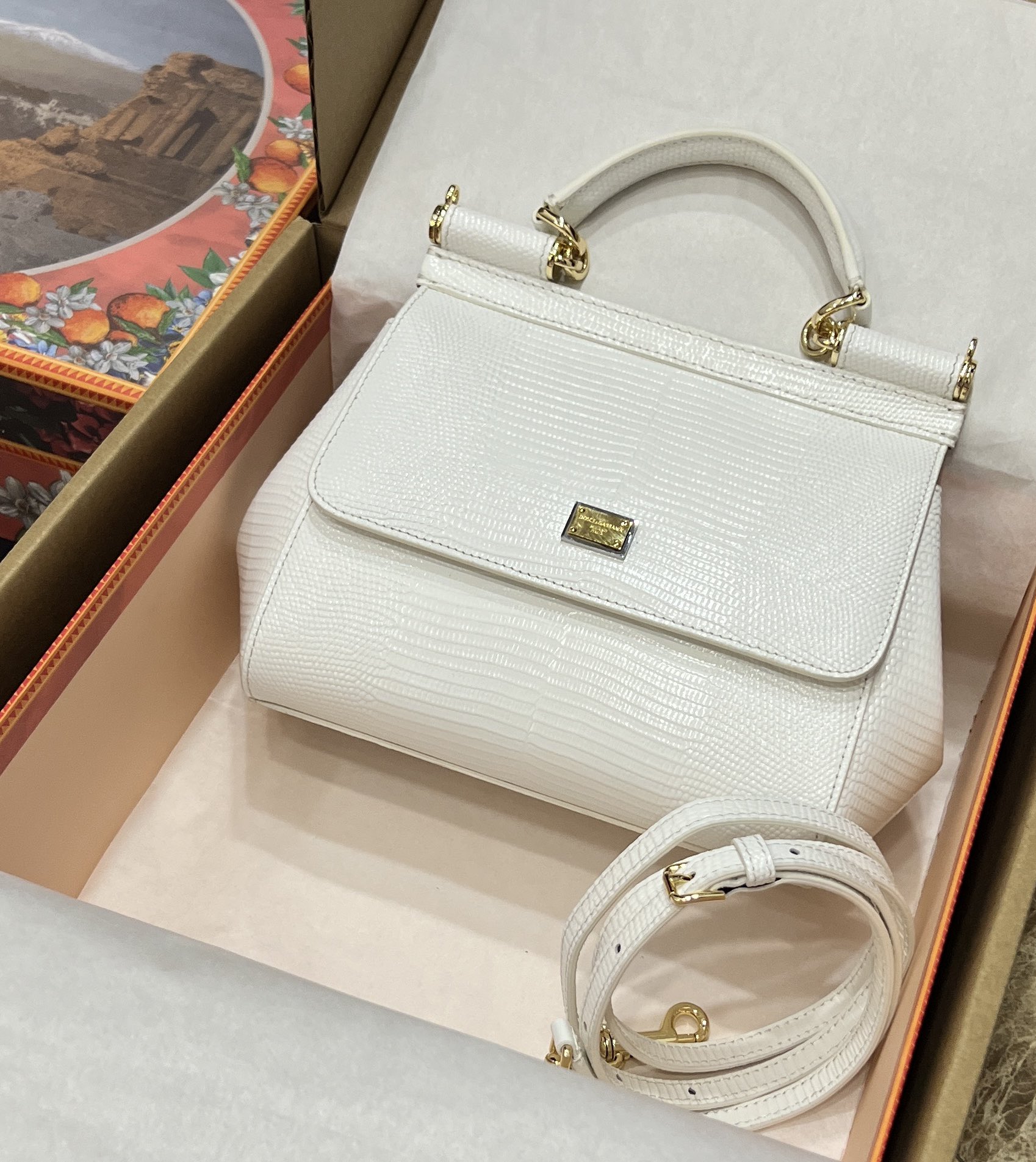 Dolce & Gabbana Small Sicily handbag in White for Women | Dolce&Gabbana