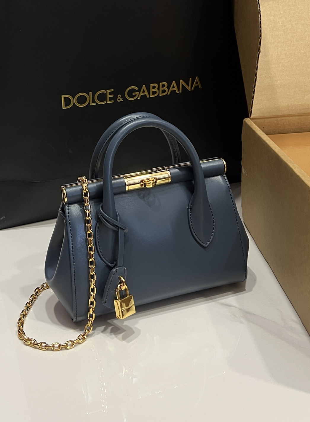 Dolce & Gabbana Mini Marlene Day Bag blue in Bordeaux for Women