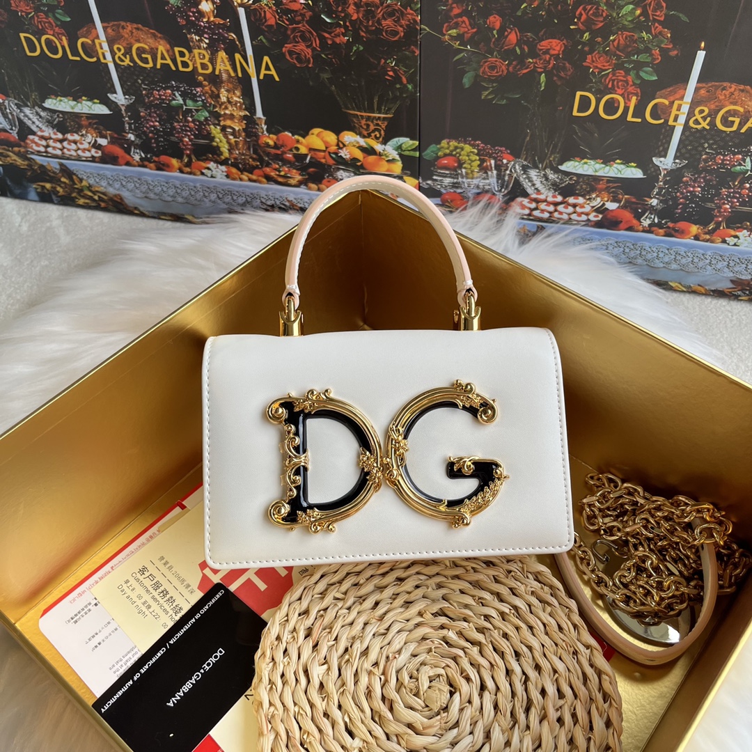 Dolce & Gabbana DG Girls Bags for Women | crossbody bags white gold